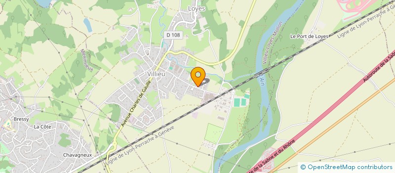 localisation de l'entreprise LF3M  VILLIEU-LOYES-MOLLON