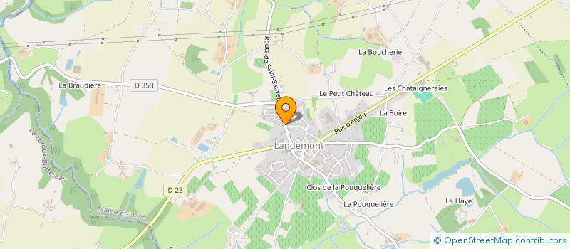 localisation de l'entreprise LF3S  OREE D ANJOU