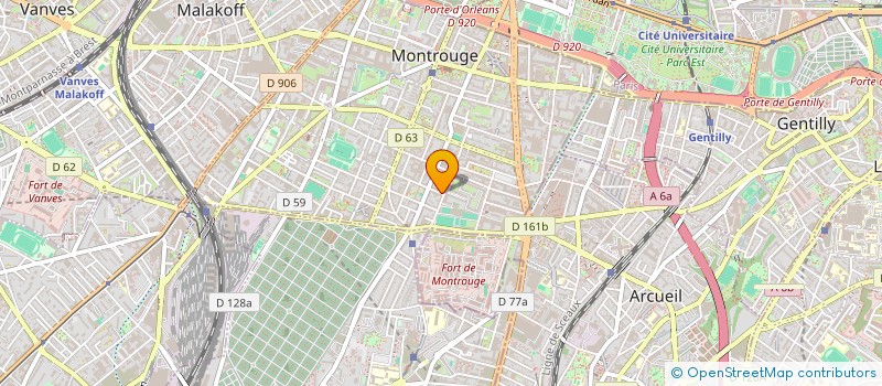 localisation de l'entreprise LF7332  MONTROUGE