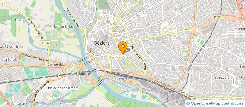 localisation de l'entreprise LFA COOPERATION  BEZIERS