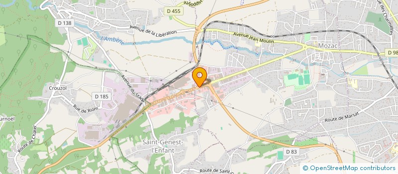 localisation de l'entreprise LFA DIFFUSION  MOZAC