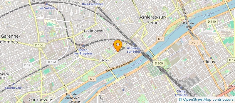 localisation de l'entreprise LFA EDITING à COURBEVOIE