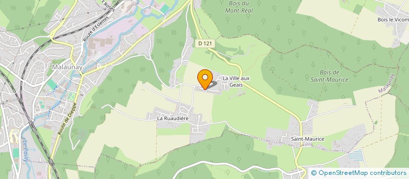 localisation de l'entreprise LFA NG  MALAUNAY