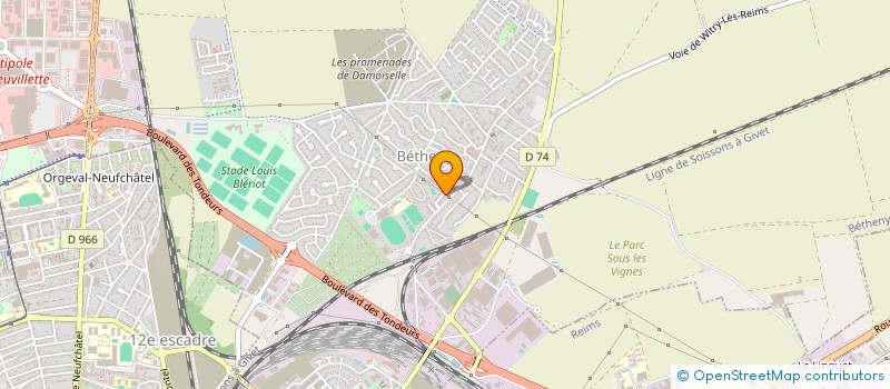 localisation de l'entreprise LFAB  BETHENY