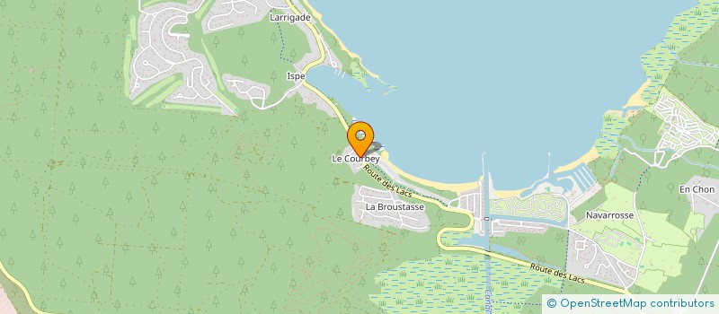 localisation de l'entreprise LFB  BISCARROSSE