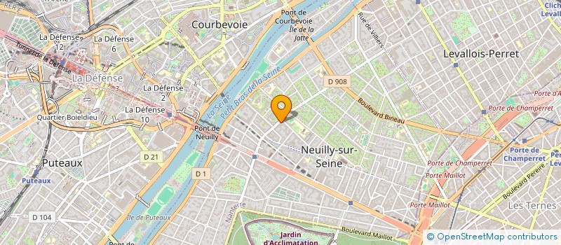 localisation de l'entreprise LFB à NEUILLY-SUR-SEINE