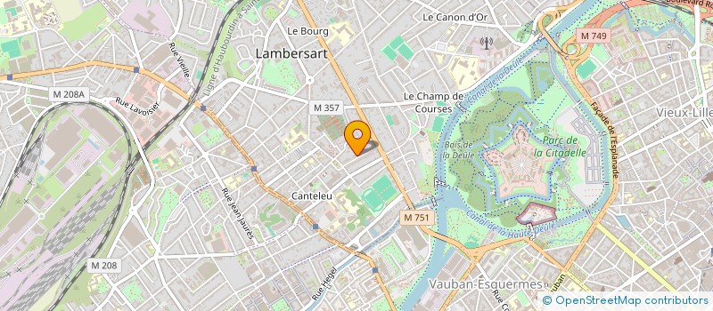 localisation de l'entreprise LFB à LAMBERSART