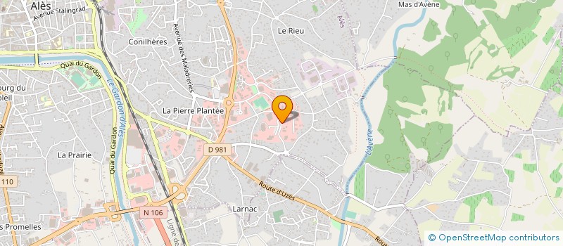 localisation de l'entreprise LFB BIOMANUFACTURING à ALES