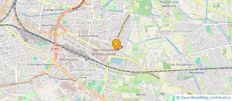 localisation de l'entreprise LFB ENTREPRISES  AVIGNON