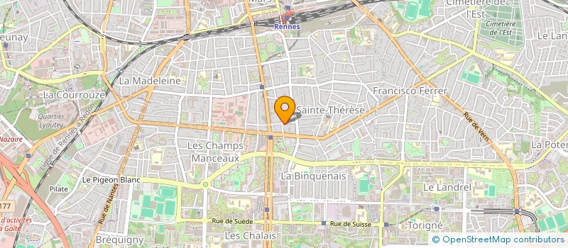 localisation de l'entreprise LFB INVEST  RENNES