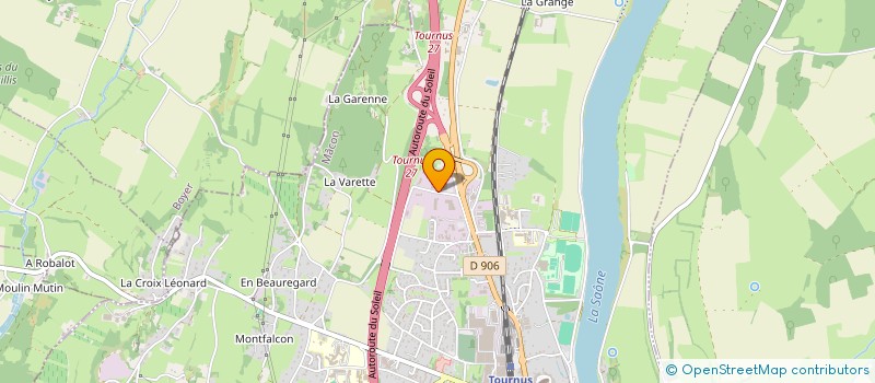 localisation de l'entreprise LFB TOURNUS à TOURNUS