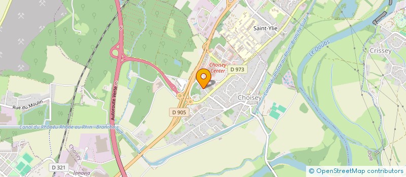 localisation de l'entreprise LFCI  CHOISEY