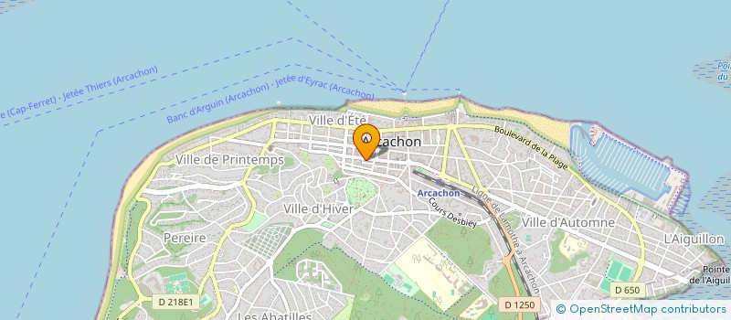 localisation de l'entreprise LFCM à ARCACHON
