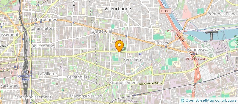 localisation de l'entreprise LFCP à VILLEURBANNE