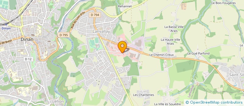 localisation de l'entreprise LFCT  LANVALLAY