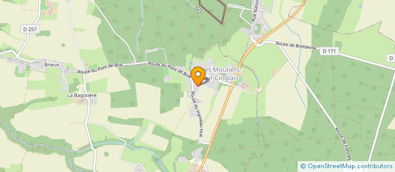 localisation de l'entreprise LFD  LES MOUTIERS-EN-CINGLAIS