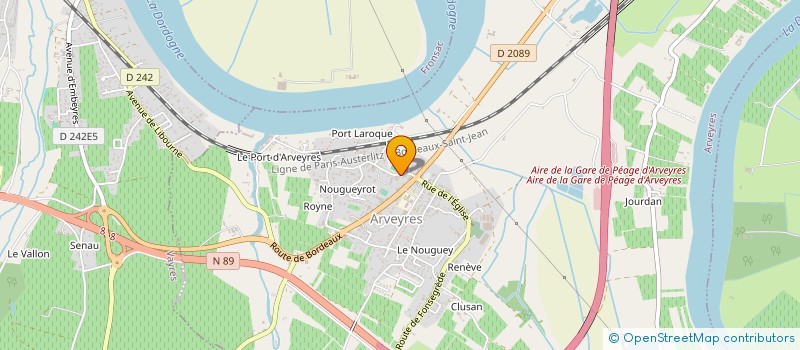 localisation de l'entreprise LFD à ARVEYRES
