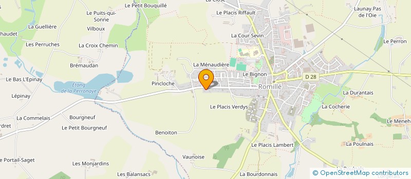 localisation de l'entreprise LFD  ROMILLE