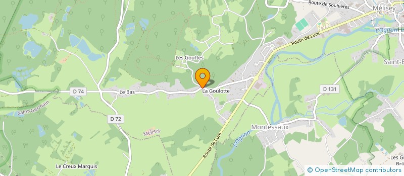 localisation de l'entreprise LFD PISTOLET  MELISEY