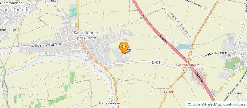 localisation de l'entreprise LFD'PROD à SAINT-BONNET-PRES-RIOM
