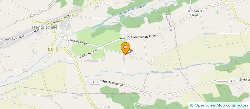 localisation de l'entreprise LFDBG  FRANQUEVIELLE