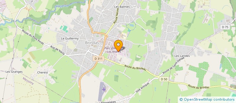 localisation de l'entreprise LFDLV  BRINDAS