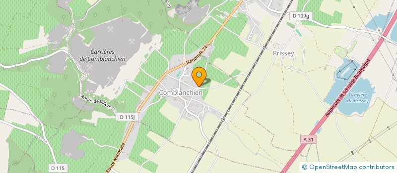 localisation de l'entreprise LFDT  COMBLANCHIEN