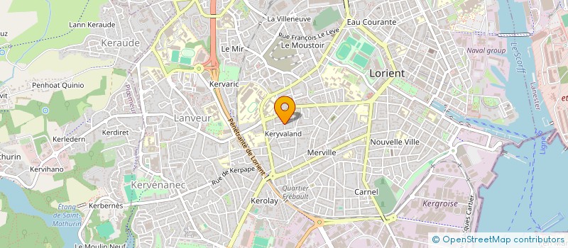 localisation de l'entreprise LFE à LORIENT