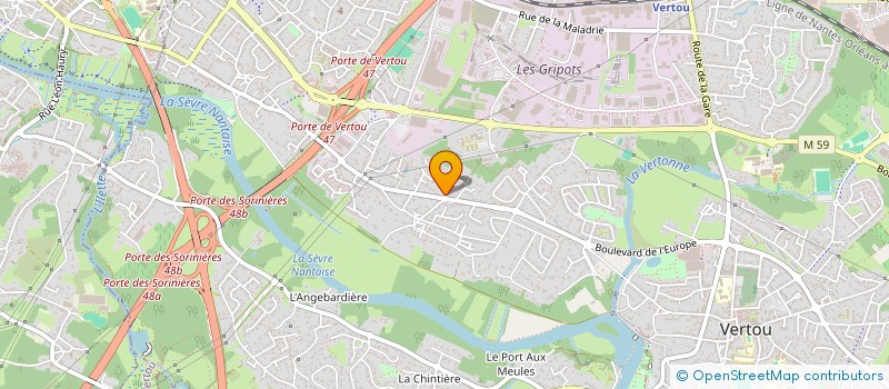 localisation de l'entreprise LFG  VERTOU