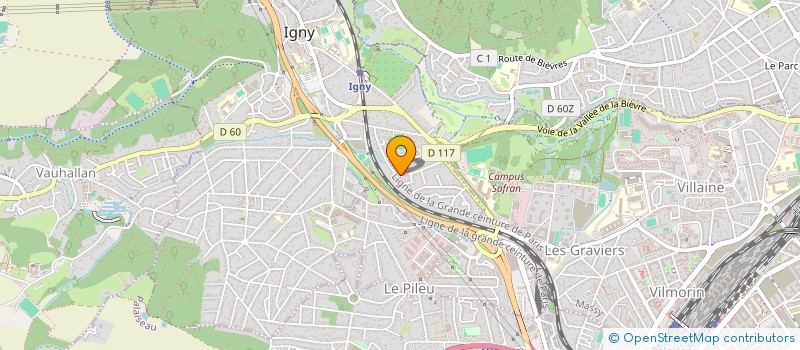 localisation de l'entreprise LFG  IGNY