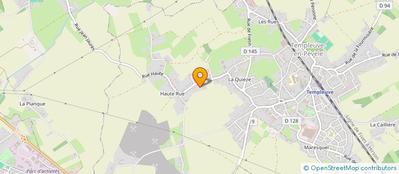 localisation de l'entreprise LFH LA VALLEE  TEMPLEUVE-EN-PEVELE