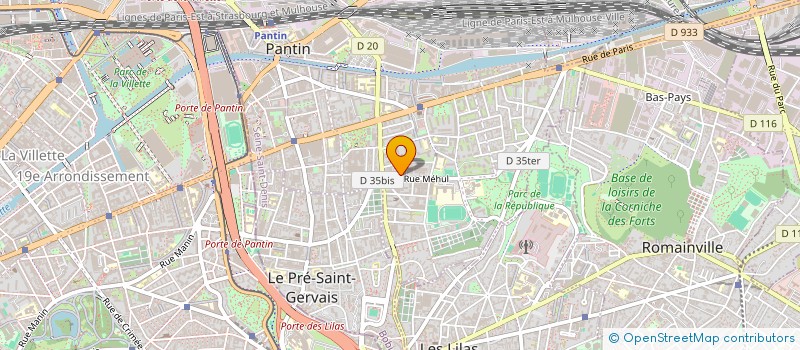 localisation de l'entreprise LFING à PANTIN