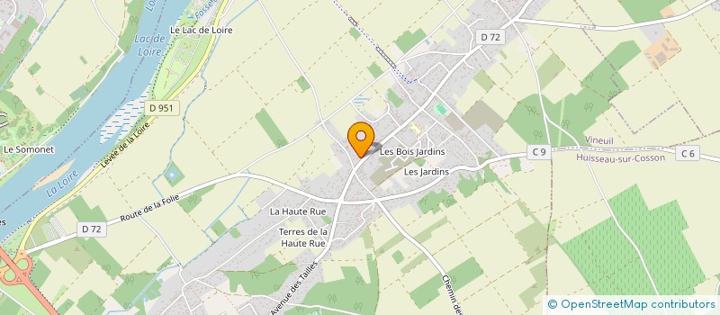 localisation de l'entreprise LFL  VINEUIL