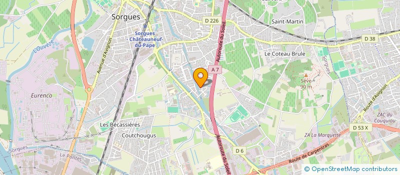 localisation de l'entreprise LFL  SORGUES