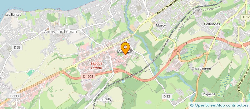 localisation de l'entreprise LFLB à THONON-LES-BAINS