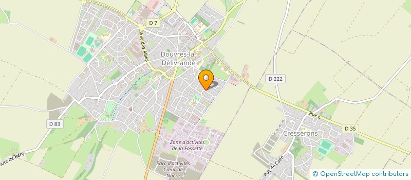 localisation de l'entreprise LFLM à DOUVRES-LA-DELIVRANDE