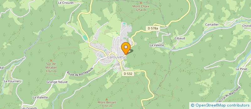 localisation de l'entreprise LFM LALOUVESC  LALOUVESC