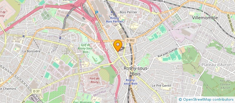 localisation de l'entreprise LFM PROD à ROSNY-SOUS-BOIS