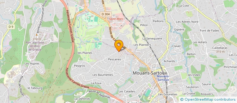 localisation de l'entreprise LFP ASSISTANCE  MOUANS-SARTOUX