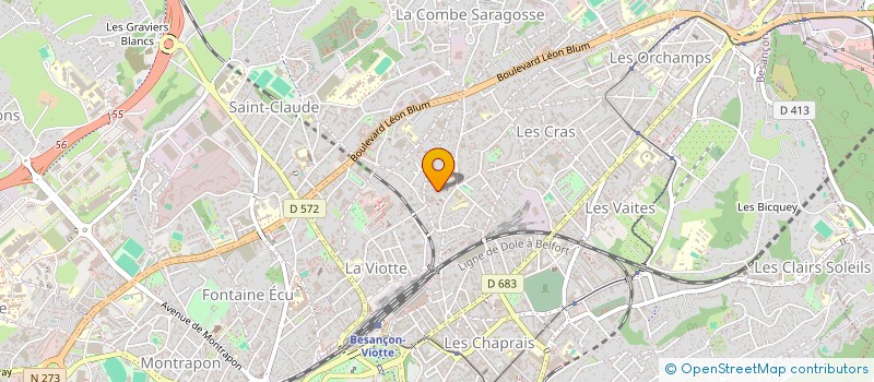 localisation de l'entreprise LFP CUISINE à BESANCON