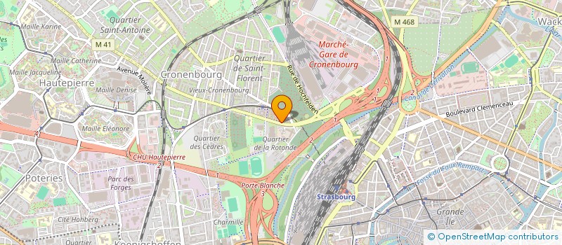 localisation de l'entreprise LFP1  STRASBOURG