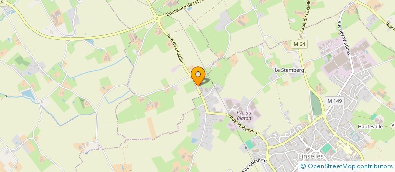 localisation de l'entreprise LFPBAT  WERVICQ-SUD