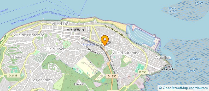 localisation de l'entreprise LFPY  ARCACHON