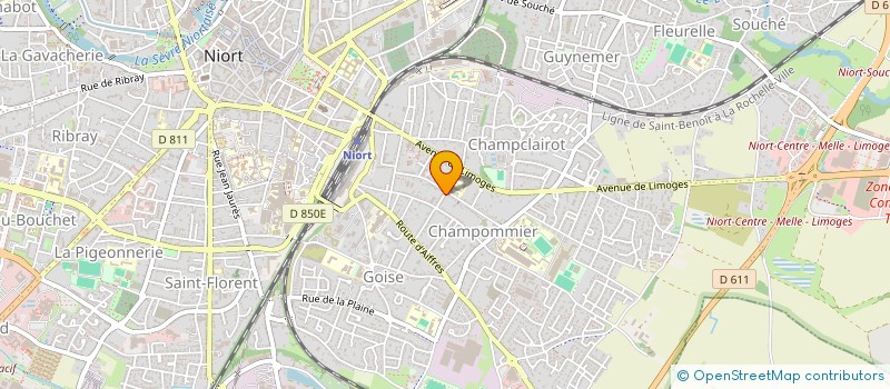 localisation de l'entreprise LFR  NIORT