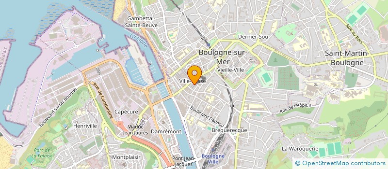 localisation de l'entreprise LFS  BOULOGNE-SUR-MER