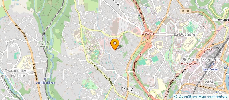 localisation de l'entreprise LFS INV MDB 1  ECULLY