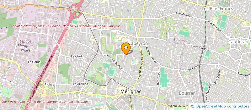 localisation de l'entreprise LFT COMPANY  MERIGNAC