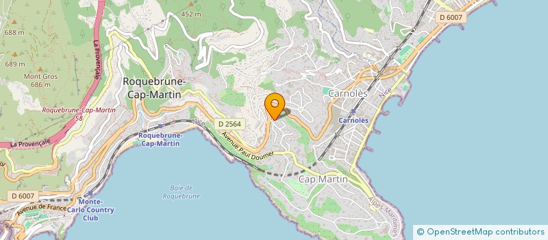 localisation de l'entreprise LFT MORGAN à ROQUEBRUNE-CAP-MARTIN
