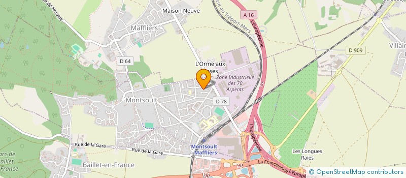 localisation de l'entreprise LFT PRINT à BAILLET-EN-FRANCE
