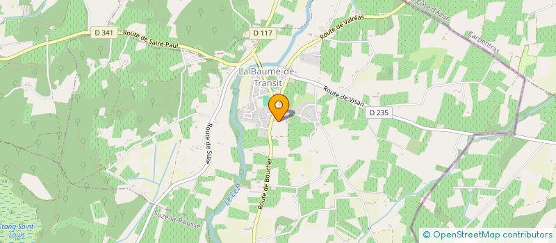 localisation de l'entreprise LFX ELECTRICITE  LA BAUME-DE-TRANSIT